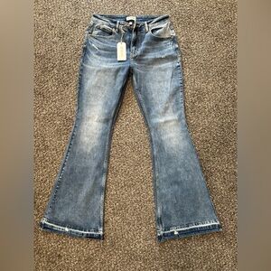 SHYANNE Women's Blue Flare Jeans - Light/Medium Wash